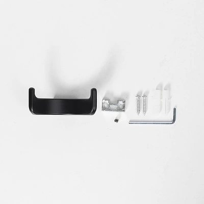 Крючок меб. двухрожковый мет. BAR черный матовый AKS - фото 6