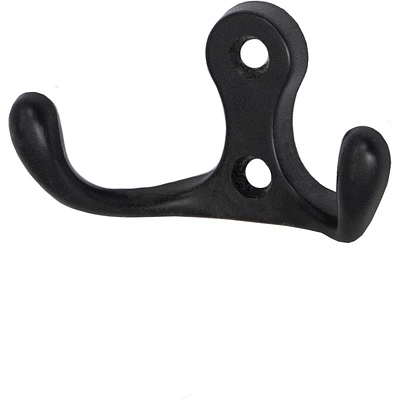 Крючок меб. двухрожковый мет. WP19 черный матовый GRIDLI - фото 1