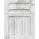 Лоток для столовых приборов 400 MARBLE 320*430, бело-серый мрамор AKS - фото 1