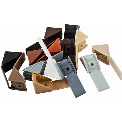 Уголок пластиковый одинарный с крышкой совместно молочный -00- (уп100шт), РП - фото 1