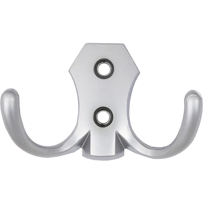 Крючок меб. двухрожковый мет. WP89 хром матовый GRIDLI - фото 1