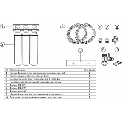 Фильтр для воды Барьер-эксперт, на 10 000 литров, Granula - фото 2