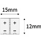 Соединитель прямой для светодиодных лент шириной 8mm, без провода, HLT - фото 2