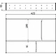 Комплект разделителей L450 универсальный металлический Organizer нержавеющая сталь (423*293*65) AKS - фото 2