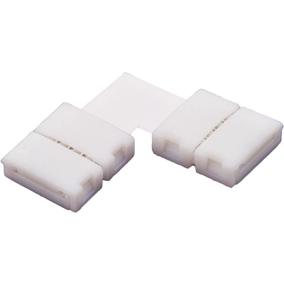 Соединитель электрический для светодиодных лент RGB 10 mm, угловой, HLT - фото 1