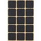 Подкладка самоприлипающая фетровая прорезиненная 30 х 30мм (1упак.=15шт), черная, Folmag - фото 1