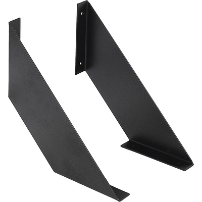 Полкодержатель мет. PLATE 200*200*2.3 черный (1 упак. = 2 шт.) AKS - фото 1