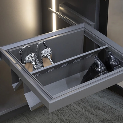 Выдвижная полка для обуви 600 BRUNO, графит PRIME by AKS - фото 3