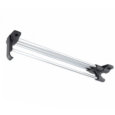 Выдвижная вешалка L-350 усиленная с ручкой (полая трубка), хром/черный REJS - фото 1