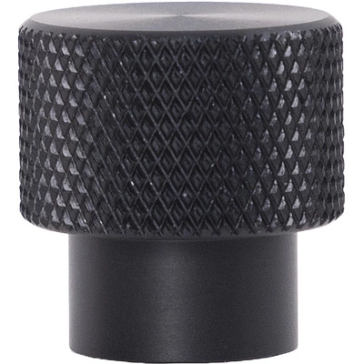 Ручка меб. кнопка мет. FLUID черный матовый, AKS - фото 4