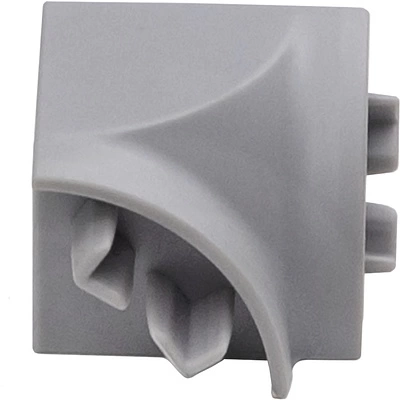 Уголок ПВХ внутрен. к плинтусу АР494 металлик (203) THERMOPLAST - фото 1