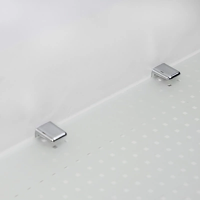 Полкодержатель для стекла мет. АК104 (6-8мм) хром (1 упак. = 2 шт.) AKS - фото 3