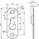 Пластинка зацепная 45*16*0,9 Light белый цинк (уп/ 200 шт) AKS - фото 2