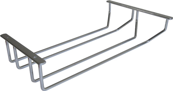 Держатель подвесной для бокалов двухрядный BJ005, хром РФ - фото 1