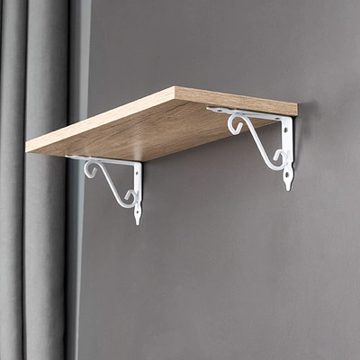 Полкодержатель мет. MELODY 145*110, белый AKS - фото 4