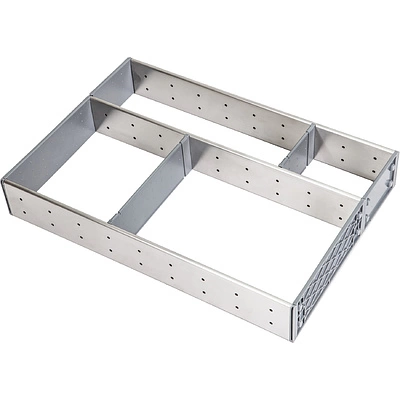 Комплект разделителей L450 универсальный металлический Organizer нержавеющая сталь (423*293*65) AKS - фото 1