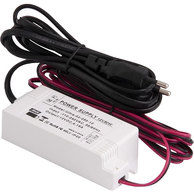 Блок питания Ultra 15W/12V с вилкой и миниконнектором (по 2 м), AKS - фото 5