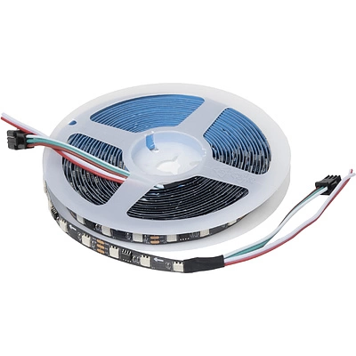 Лента светодиодная RGB SPI ("Бегущий огонь") - 10W/m, 12V, 10мм, 5050, 60 д/м, IP20, цветная - 5м, AKS - фото 1