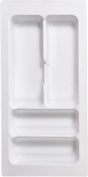 Вкладыш 30/490 шуфлядный пластиковый COMFORT белый (235*490) РП - фото 1