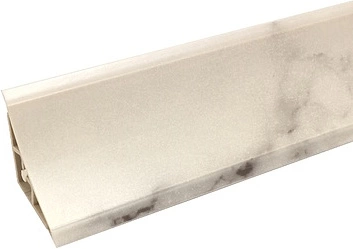 Плинтус ПВХ для столешницы мрамор белый AKS (1шт=3м.п.) - фото 2