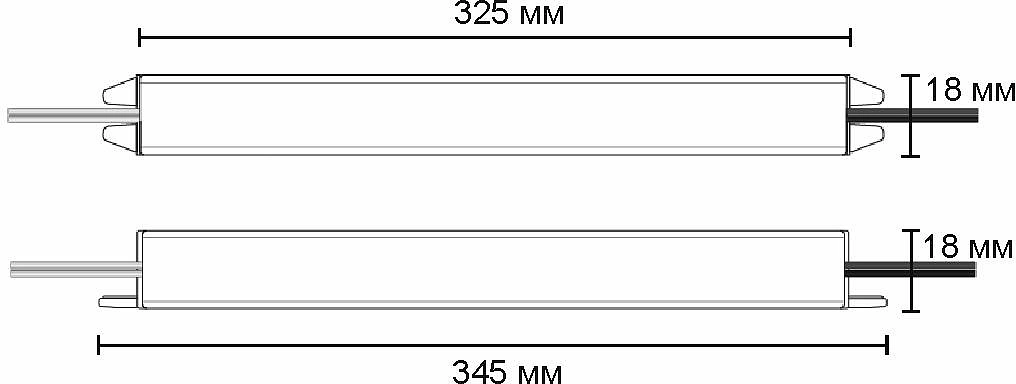 Блок питания Indoor 72W/12V, серия 2, тонкий, AKS - фото 2