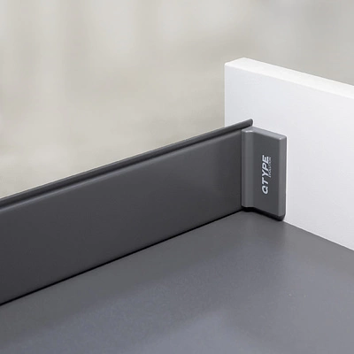 Комплект ультратонких боковин Qtype Evolution L-500 H=76 графит ДСП16мм - фото 3