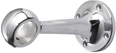 Держатель дистанционный проходной трубы d25 (570), хром RU - фото 1