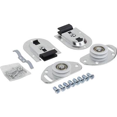 Комплект FAST для 1 раздвижной двери AKS 50 кг (ролики верх и низ, стопор, еврошурупы) - фото 3