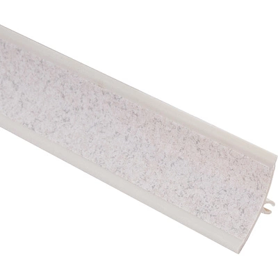 Плинтус ПВХ к столешнику LР кашемир белый (193) EL-MECH-PLAST (1шт=3м.п.) - фото 1