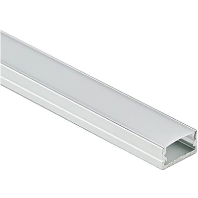 Профиль алюминиевый накладной SIRIUS-1407S с экраном, цвет алюминий, 3м, AKS - фото 1