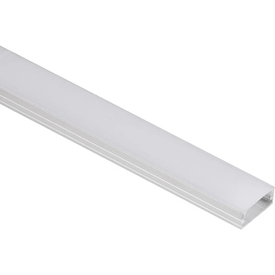 Профиль алюминиевый накладной SIRIUS-1407S с экраном, цвет алюминий, 3м, AKS - фото 1