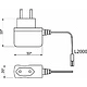 Блок питания AKS Wall 6W/12V розеточный с миниконнектором, 2м - фото 2