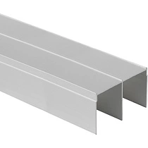 Профиль алюминиевый SENATOR серебро направляющая верхн. АЛЮТЕХ (L=6000) (07.A00-E6)
