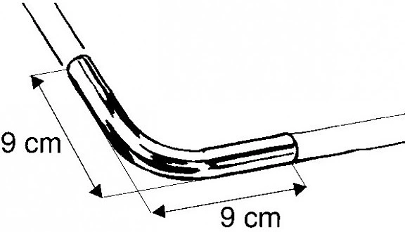 Угол трубы d16 90*, хром AKS - фото 3
