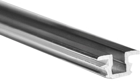 Профиль алюминий V серебро направляющая верх/низ (L-2500) - фото 1
