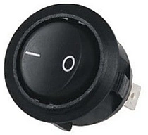 Выключатель врезной круглый, черный, 1500W