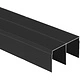 Профиль алюминиевый SENATOR черный глянец направляющая верхн. АЛЮТЕХ (L=6000) (07.RAL9005) - фото 1